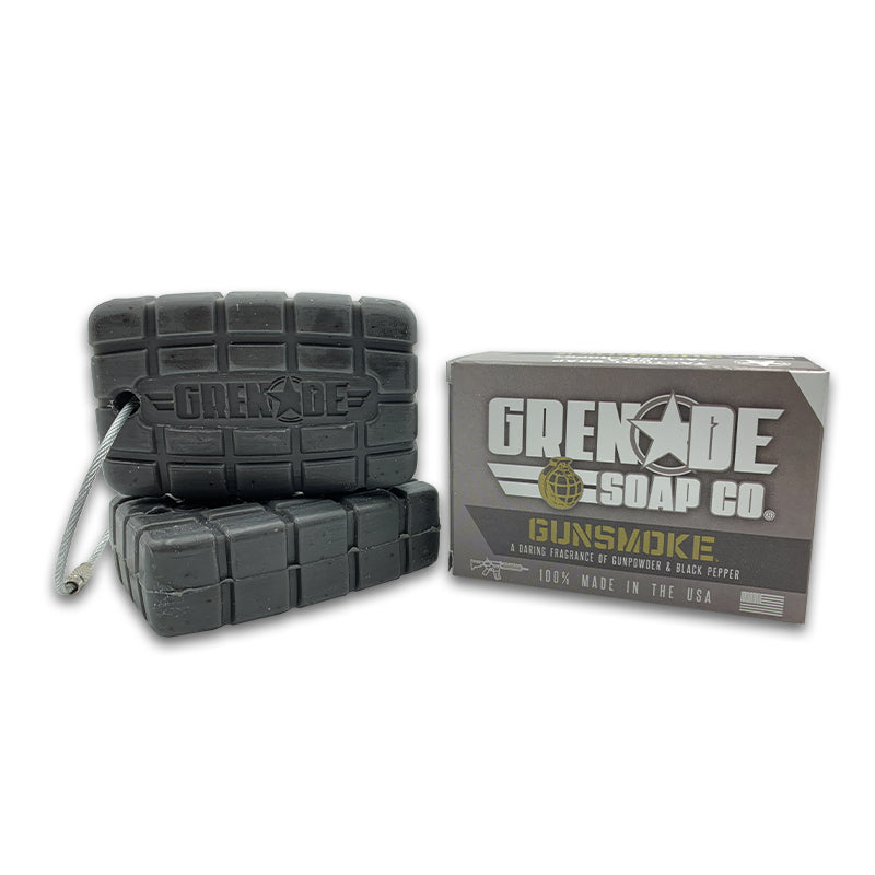 Grenade Soap in GUNSMOKE - 3 bar subscription